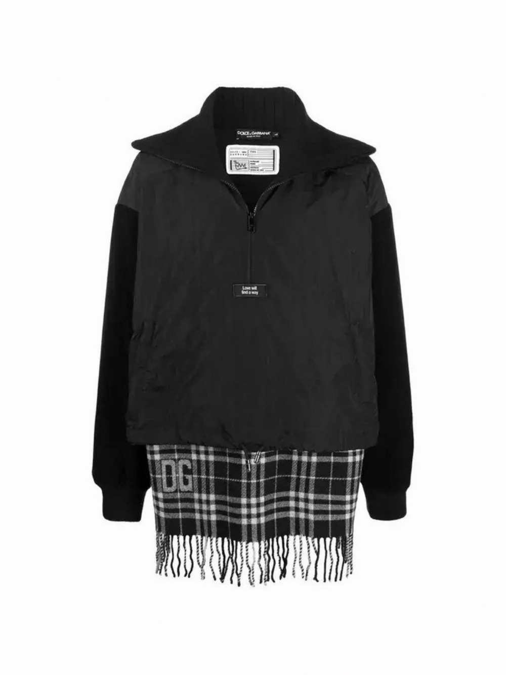 NWT Dolce & Gabbana Plate Windproof Hooded Rain Anorak Size S (G9SY9Z/G7WTP)